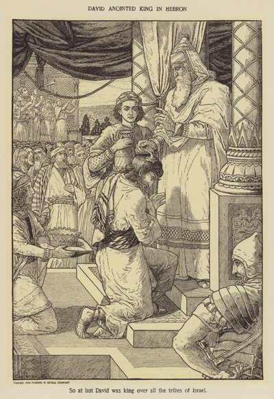 Davide unto re a Hebron da Louis John Rhead