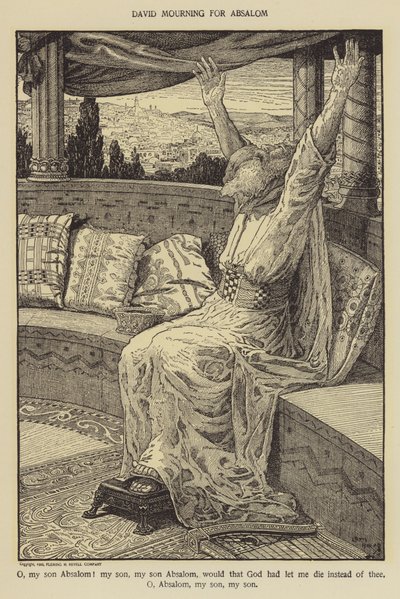 Davide piange per Assalonne da Louis John Rhead