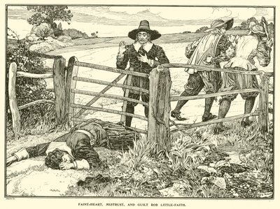 Cuor-debole, Sfiducia e Colpa Derubano Piccola-Fede da Louis John Rhead