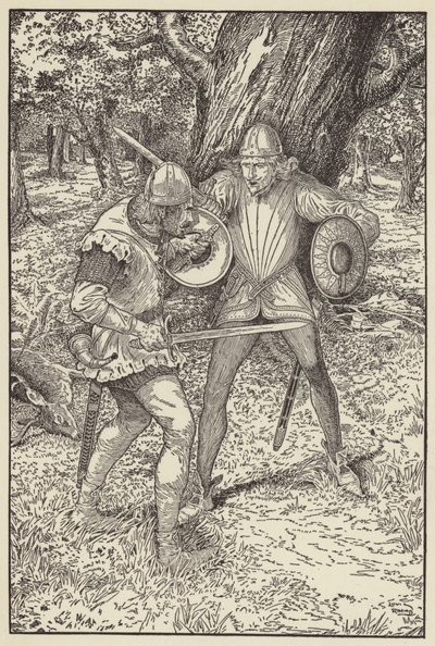 Dio ti benedica, buon uomo, disse Robin, Vorrei tanto sapere il tuo nome da Louis John Rhead