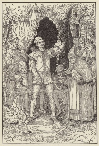 Ecco abbastanza denaro, disse Little John, Per pagare il conto da Louis John Rhead