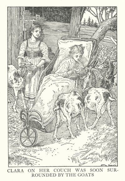 Illustrazione per Heidi di Johanna Spyri da Louis John Rhead
