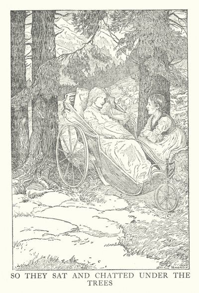 Illustrazione per Heidi di Johanna Spyri (litografia) da Louis John Rhead