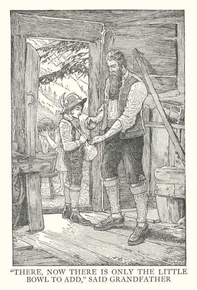 Illustrazione per Heidi di Johanna Spyri da Louis John Rhead