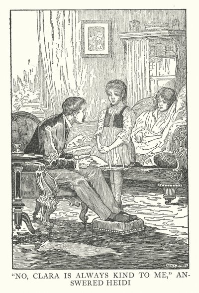 Illustrazione per Heidi di Johanna Spyri da Louis John Rhead