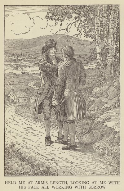 Illustrazione per Kidnapped di Robert Louis Stevenson da Louis John Rhead