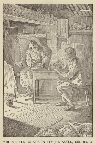 Illustrazione per Kidnapped di Robert Louis Stevenson da Louis John Rhead