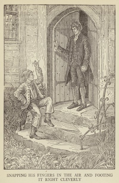 Illustrazione per Kidnapped di Robert Louis Stevenson da Louis John Rhead