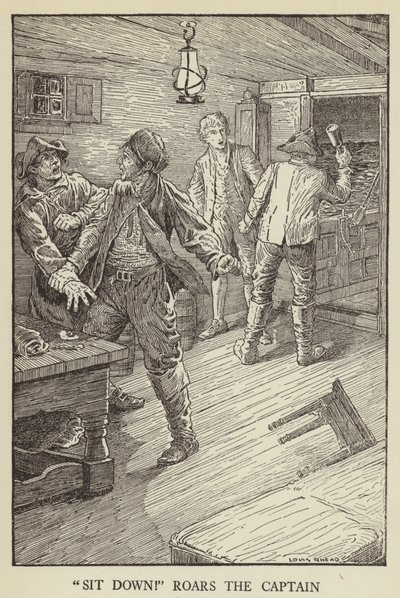 Illustrazione per Kidnapped di Robert Louis Stevenson da Louis John Rhead