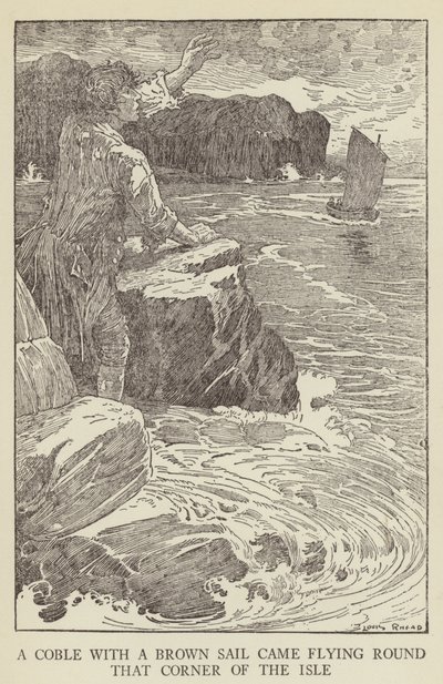 Illustrazione per Kidnapped di Robert Louis Stevenson da Louis John Rhead