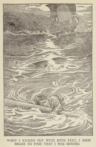 Illustrazione per Kidnapped di Robert Louis Stevenson da Louis John Rhead