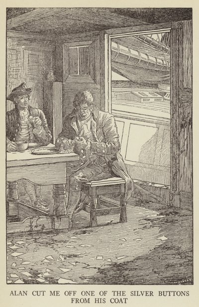 Illustrazione per Kidnapped di Robert Louis Stevenson da Louis John Rhead