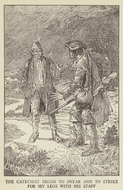 Illustrazione per Kidnapped di Robert Louis Stevenson da Louis John Rhead