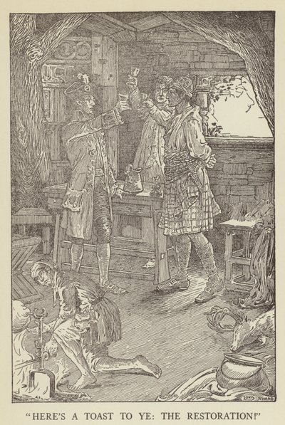 Illustrazione per Kidnapped di Robert Louis Stevenson da Louis John Rhead