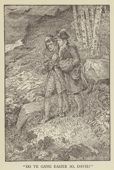 Illustrazione per Kidnapped di Robert Louis Stevenson da Louis John Rhead