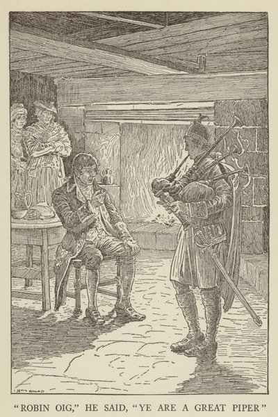 Illustrazione per Kidnapped di Robert Louis Stevenson da Louis John Rhead