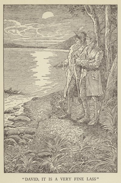 Illustrazione per Kidnapped di Robert Louis Stevenson da Louis John Rhead