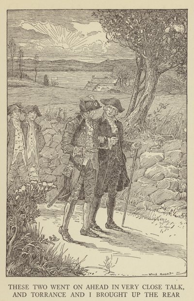 Illustrazione per Kidnapped di Robert Louis Stevenson da Louis John Rhead