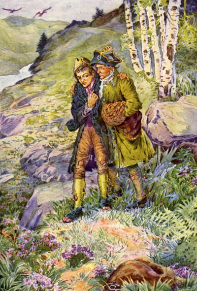 Illustrazione per Kidnapped di Robert Louis Stevenson da Louis John Rhead