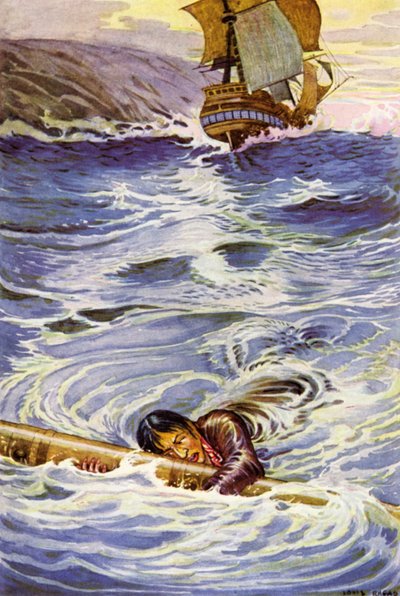 Illustrazione per Kidnapped di Robert Louis Stevenson da Louis John Rhead