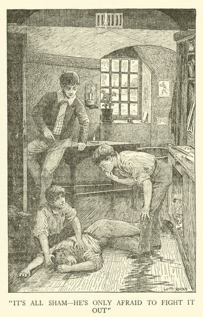 Illustrazione per i Giorni di Scuola di Tom Brown da Louis John Rhead