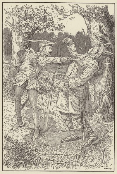 Robin infilzò la lama nel corpo di Sir Guy da Louis John Rhead