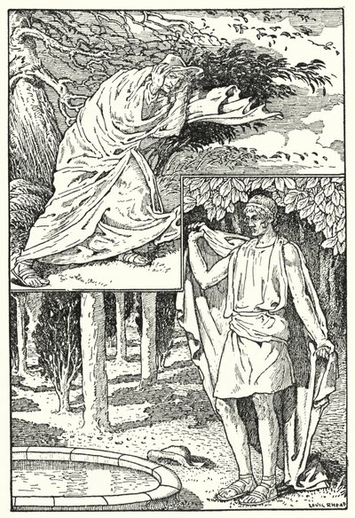 Il vento del nord e il sole da Louis John Rhead