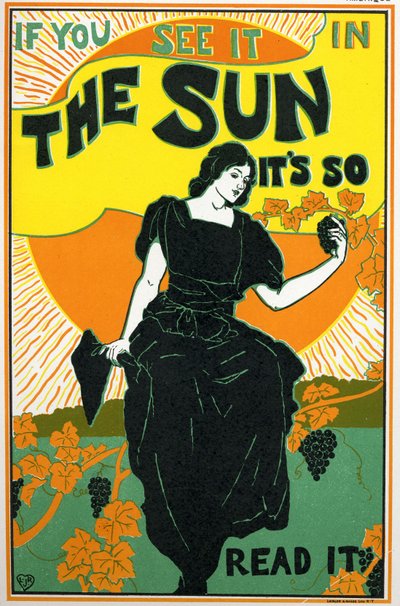 The Sun, giornale, USA da Louis John Rhead