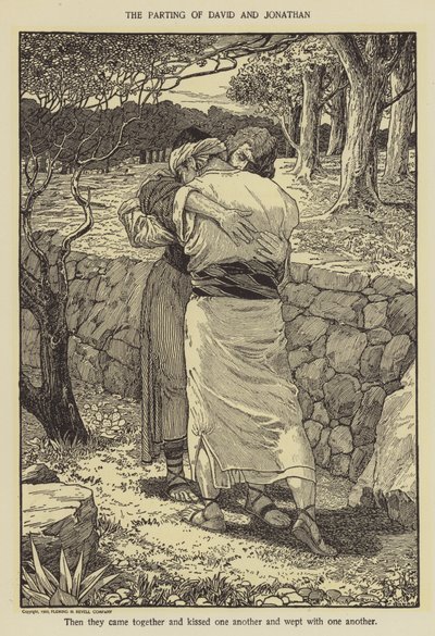 La separazione di Davide e Gionatan da Louis John Rhead