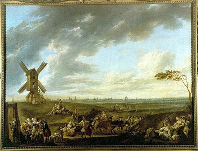 Vista di Lille presa da Dieu-de-Marcq da Louis Joseph  Watteau