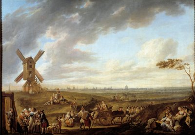 Vista di Lille presa dal dio di Marcq da Louis Joseph  Watteau