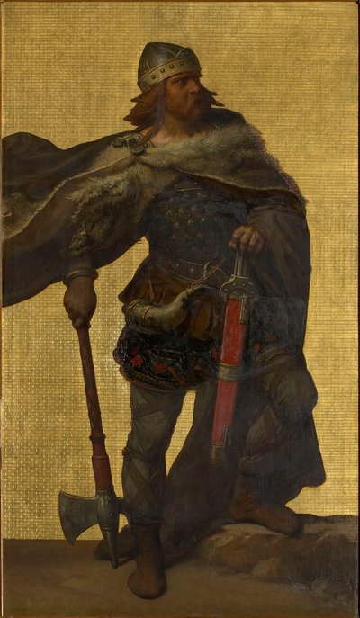 Pipino di Herstal, 1872-1877 da Louis Joseph Gallait