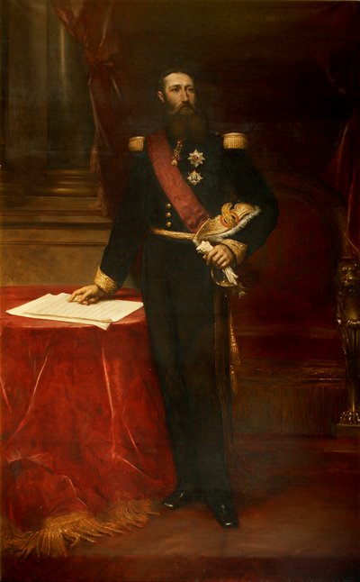 Ritratto di Leopoldo II, Re dei Belgi, ca 1870 da Louis Joseph Gallait