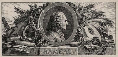 Ritratto di Jean Philippe Rameau (1683-1764) incisione di Louis-Joseph Masquelier da Louis Joseph I Masquelier
