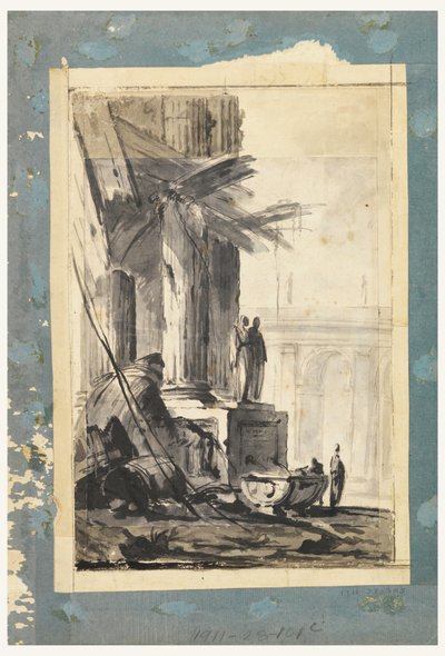 Disegno, Fantasia di rovina, 1762 ca. da Louis Joseph Le Lorrain