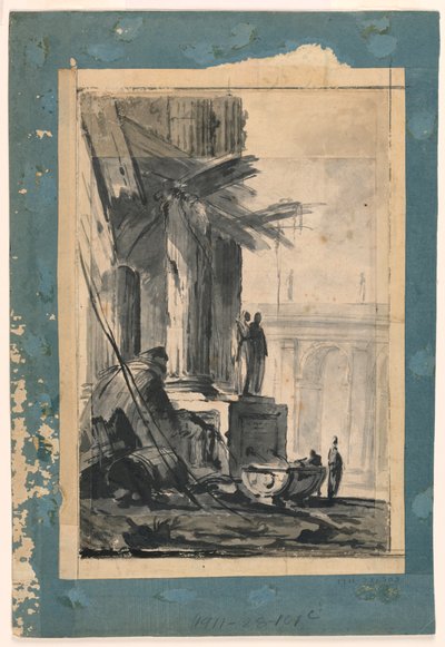 Disegno, Fantasia di rovina, 1762 ca. da Louis Joseph Le Lorrain