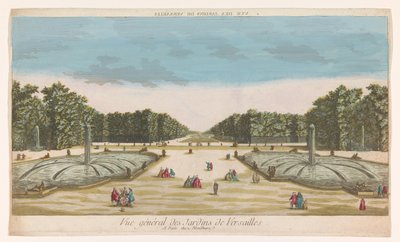 Vista dei Giardini di Versailles da Louis Joseph Mondhare