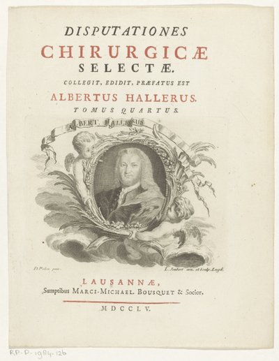 Ritratto di Albrecht von Haller da Louis Joubert