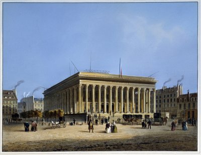 Borsa e Tribunale di Commercio - in Paris en 1837 da Louis Jules Arnout