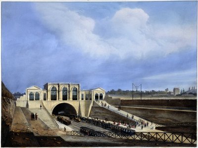 Chemin de fer de Paris à Saint Germain - in “Paris en 1837” da Louis Jules Arnout