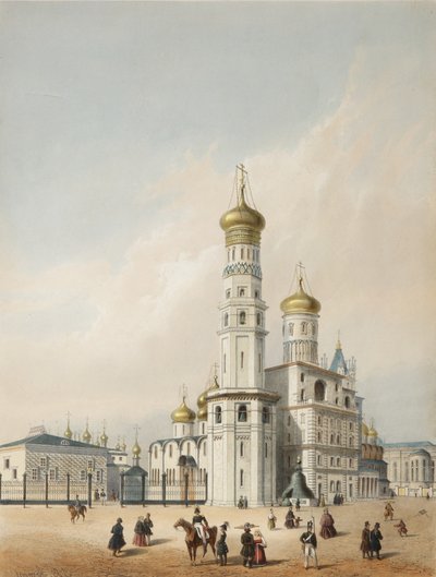 Il Campanile di Ivan il Grande, primo quarto del XIX secolo da Louis Jules Arnout