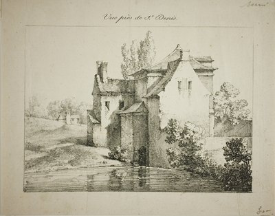 Veduta vicino a St. Denis da Louis Jules Frederic Villeneuve