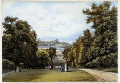 Chateau de Saint Cloud, lato del Parc da Louis Julien Jacottet