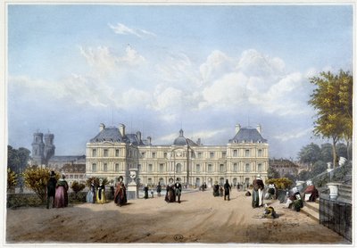 Le Palais du Luxembourg, lato giardino. In 