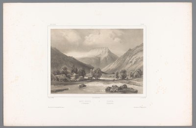 Vista del Gaustatoppen a Telemark da Louis Julien Jacottet