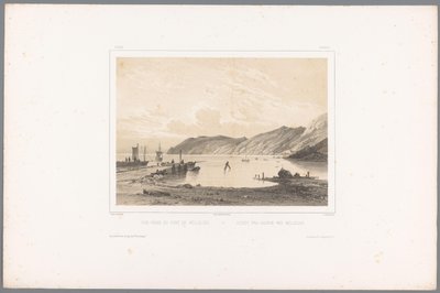 Veduta del porto di Mölle da Louis Julien Jacottet