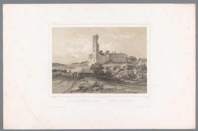 Veduta delle rovine di Koldinghus da Louis Julien Jacottet