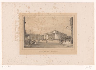 Vista sulla Borsa di Parigi da Louis Julien Jacottet