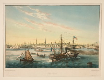 New York. Arrivo del Transatlantico. da Louis Le Breton