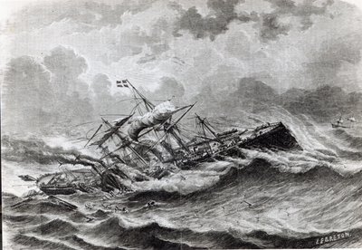 Il disastro del Great Eastern a settembre, 1861 da Louis Le Breton
